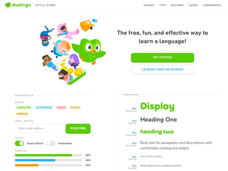 Duolingo Styleguide 封面