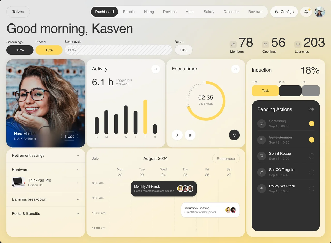 Modern HR Dashboard 封面